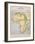 A Map of Africa to Illustrate the Travels of David Livingstone-null-Framed Giclee Print