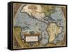 A Map of America, 1612-Abraham Ortelius-Framed Stretched Canvas