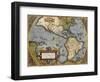 A Map of America, 1612-Abraham Ortelius-Framed Giclee Print