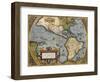 A Map of America, 1612-Abraham Ortelius-Framed Premium Giclee Print