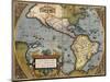 A Map of America, 1612-Abraham Ortelius-Mounted Premium Giclee Print