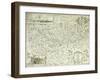 A Map of Austria and Czechoslovakia, 1718-Gottfried Pfantz-Framed Giclee Print