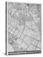 A Map of Bermondsey, London, 1746-John Rocque-Stretched Canvas