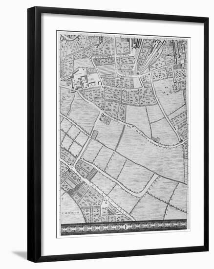 A Map of Bermondsey, London, 1746-John Rocque-Framed Giclee Print