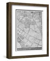 A Map of Bermondsey, London, 1746-John Rocque-Framed Giclee Print