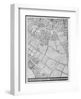 A Map of Bermondsey, London, 1746-John Rocque-Framed Giclee Print