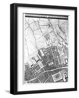 A Map of Bloomsbury and Holborn, London, 1746-John Rocque-Framed Giclee Print