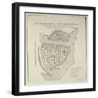 A Map of Constantinople in 1422-Cristoforo Buondelmonti-Framed Premium Giclee Print