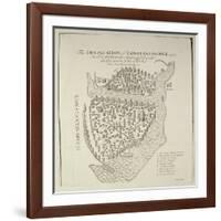 A Map of Constantinople in 1422-Cristoforo Buondelmonti-Framed Giclee Print