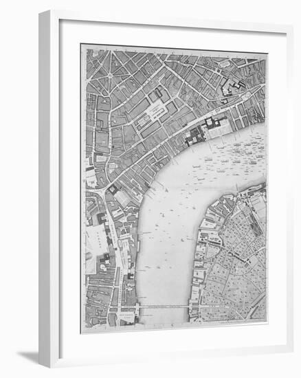 A Map of Covent Garden and Westminster, London, 1746-John Rocque-Framed Giclee Print