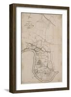 A Map of Fulham, London, 1813-null-Framed Giclee Print