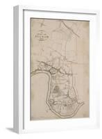 A Map of Fulham, London, 1813-null-Framed Giclee Print