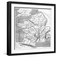 A Map of Gaul During the Time of Augustus, 1848, (1882-188)-MacCarthy-Framed Giclee Print