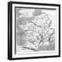 A Map of Gaul During the Time of Augustus, 1848, (1882-188)-MacCarthy-Framed Giclee Print