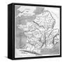 A Map of Gaul During the Time of Augustus, 1848, (1882-188)-MacCarthy-Framed Stretched Canvas