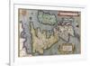 A Map of Great Britain, 1587-Abraham Ortelius-Framed Giclee Print