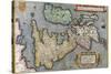 A Map of Great Britain, 1587-Abraham Ortelius-Stretched Canvas