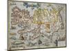 A Map Of Iceland-Abraham Ortelius-Mounted Giclee Print