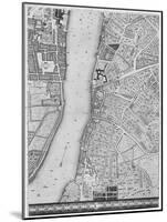 A Map of Lambeth and Vauxhall, London, 1746-John Rocque-Mounted Giclee Print