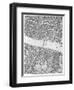 A Map of Old London Bridge, London, 1746-John Rocque-Framed Giclee Print