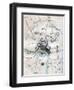 A Map of Richmond and its Vicinity Showing All Batteries, 1862-1867-W Kemble-Framed Giclee Print