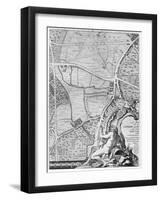 A Map of St George's Fields and Newington Butts, London, 1746-John Rocque-Framed Giclee Print