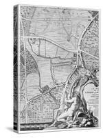 A Map of St George's Fields and Newington Butts, London, 1746-John Rocque-Stretched Canvas