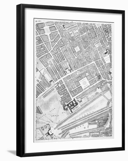 A Map of St James's, London, 1746-John Rocque-Framed Giclee Print