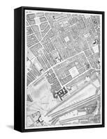 A Map of St James's, London, 1746-John Rocque-Framed Stretched Canvas