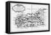 A Map of St Lucia, the West Indies, 1758-N Bellun-Framed Stretched Canvas
