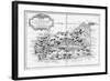A Map of St Lucia, the West Indies, 1758-N Bellun-Framed Giclee Print