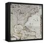 A Map of the British Empire in America, circa 1734-Henry Popple-Framed Stretched Canvas