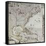 A Map of the British Empire in America, circa 1734-Henry Popple-Framed Stretched Canvas