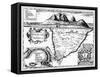 A Map of the Cape of Good Hope, South Africa, 1719-null-Framed Stretched Canvas