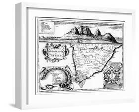 A Map of the Cape of Good Hope, South Africa, 1719-null-Framed Giclee Print