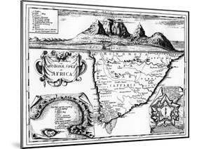 A Map of the Cape of Good Hope, South Africa, 1719-null-Mounted Giclee Print