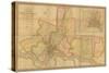 A Map of the County of Philadelphia, from Actual Survey, 1843-null-Stretched Canvas