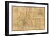 A Map of the County of Philadelphia, from Actual Survey, 1843-null-Framed Giclee Print