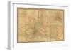 A Map of the County of Philadelphia, from Actual Survey, 1843-null-Framed Giclee Print