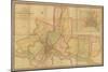 A Map of the County of Philadelphia, from Actual Survey, 1843-null-Mounted Giclee Print