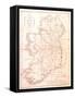 A Map of the Mail Coach Branching Cross and Bye Post Roads of Ireland, Engraved by S. Kerling-William Larkin-Framed Stretched Canvas