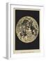 A Map of the Moon as Seen in an Ordinary Telescope-null-Framed Giclee Print