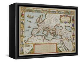 A Map of the New Roman Empire, circa 1610 by John Speed (1552-1629)-null-Framed Stretched Canvas