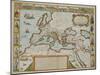 A Map of the New Roman Empire, circa 1610 by John Speed (1552-1629)-null-Mounted Giclee Print