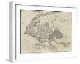 A Map of the Quebec-null-Framed Giclee Print