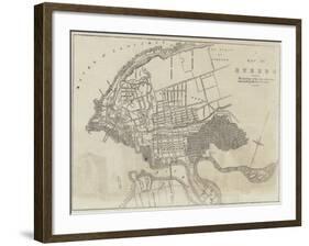 A Map of the Quebec-null-Framed Giclee Print