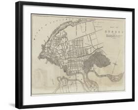 A Map of the Quebec-null-Framed Giclee Print