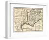 A Map of the Route Hannibal Took Through Gaul and over the Alps into Italy-null-Framed Giclee Print