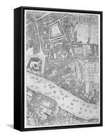 A Map of the Tower of London, 1746-John Rocque-Framed Stretched Canvas