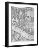 A Map of the Tower of London, 1746-John Rocque-Framed Giclee Print